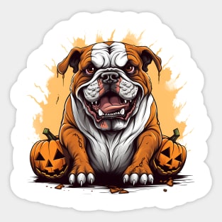 Halloween Bulldog #6 Sticker